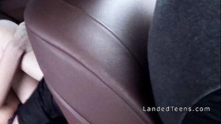 leather jacket in car porn