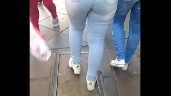 big ass in jeans rubbing boner