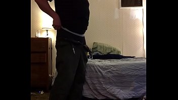 spy cam mature neighbor working out