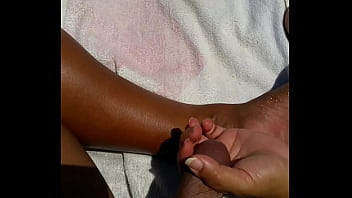 surprise beach hand job