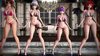 3d hentai mmd touhou green hair titfuck