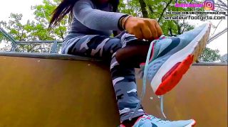 sneaker girl dangling pov