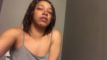 fat woman pooping in the toilet