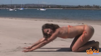 anybunny string bikini on beach