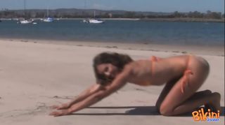 anybunny string bikini on beach
