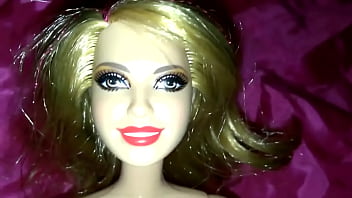 cum on barbie doll