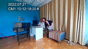 hidden camera at office under desk