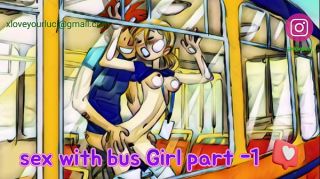 hot girls touching boys in bus